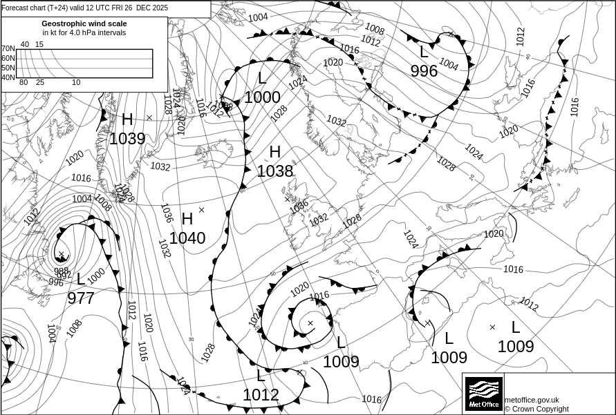 AUCHTERHOUSE WEATHER Isobars Europe